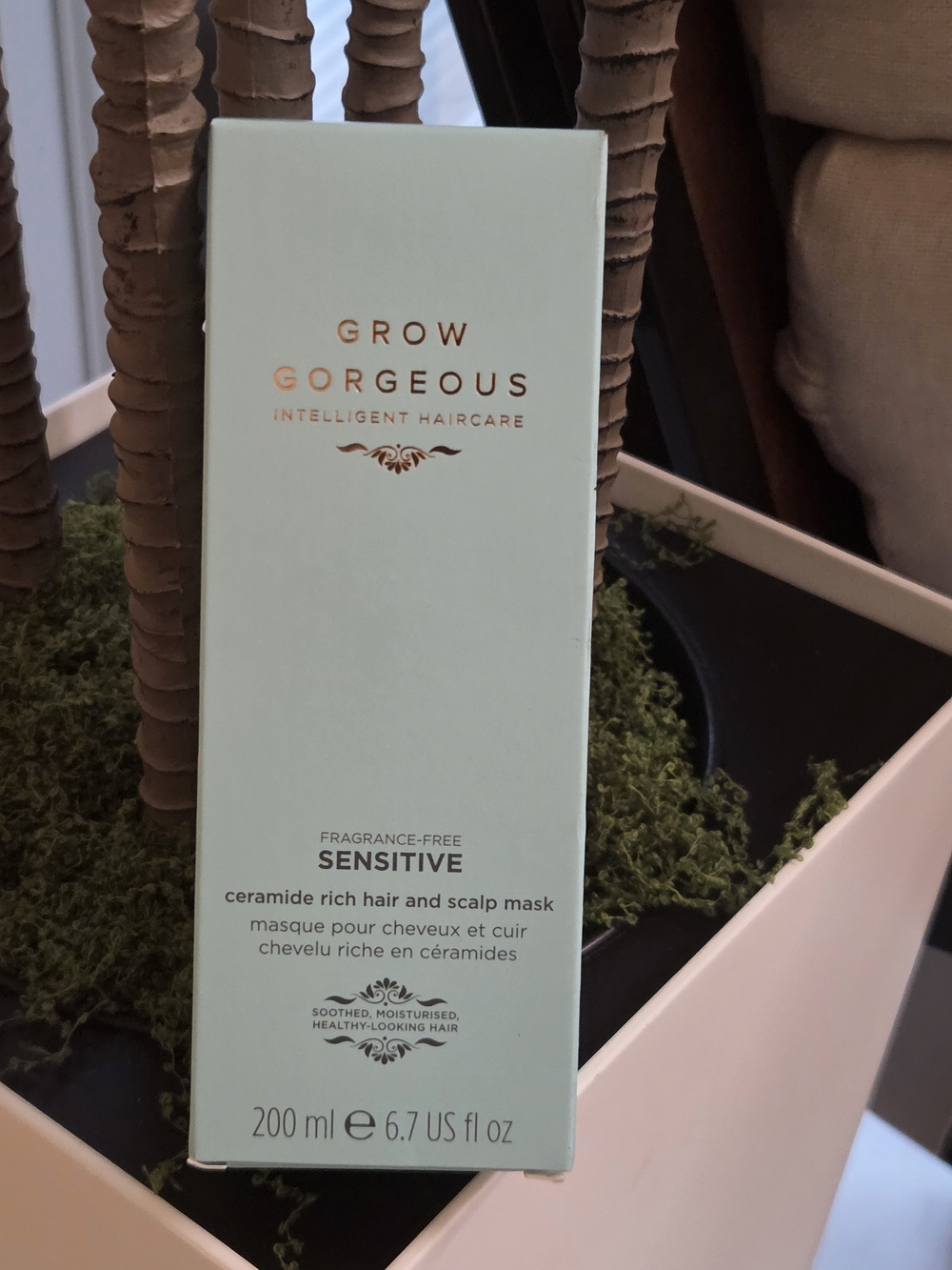 Grow Gorgeous Sensitive Ceramide Rich Hair & Scalp Mask 6.7 oz 200ml New